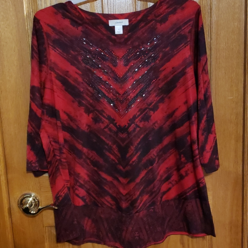 Black and red top